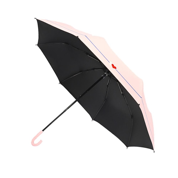 Mini reiseparaply Små reiseparaplyer Solbeskyttende paraplyer Små parasoller Rosa32CM Pink 32CM