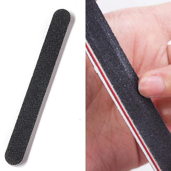 Neglefil 5 stk. Professionelle dobbeltsidede grit-neglefile Emery Board Sort Manicure Pedicure Værktøj og Neglebufferfiler