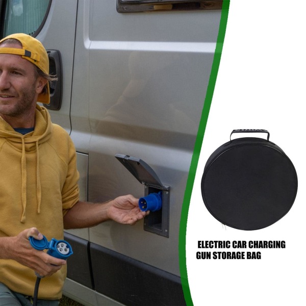 Kabeltaske Opbevaring & Organiser til Kabelledninger og Slange Elektrisk Køretøjs Oplader Kabel Opbevaringstaske Elektrisk Bil Oplader Holder
