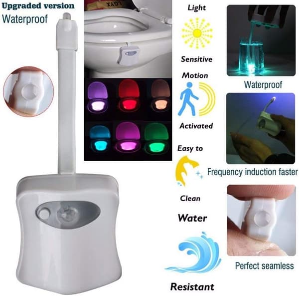 The Original Toilet Night Light, Funny Bathroom Lighting