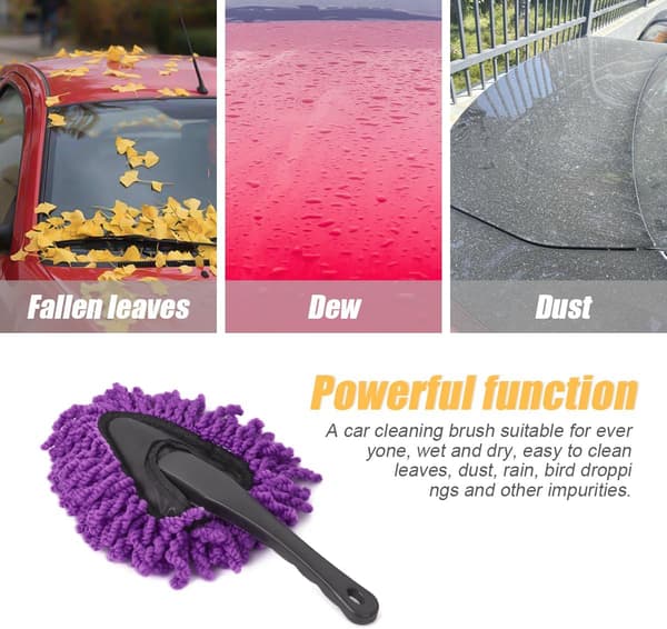 2-pack Mini Microfiber Car Dashboard Dust Brush, Multifunctional Car Cleaning Brush, Car Interior & Exterior for Car