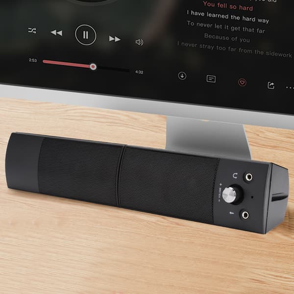 SADA V-117 Wired Computer Audio 3W Home Computer Small Speaker Notebook Subwoofer for Surround Sound
