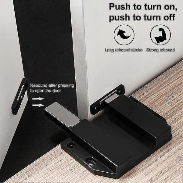 Magnetic Push Latch Heavy Duty Push to Open Abs Strong Suction Double Head Cabinet Door Push Latch For Kitchen Drawer Lock [DB]