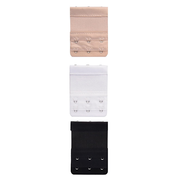 Bh-forlænger Hvid/Sort/Lys beige 3-pak