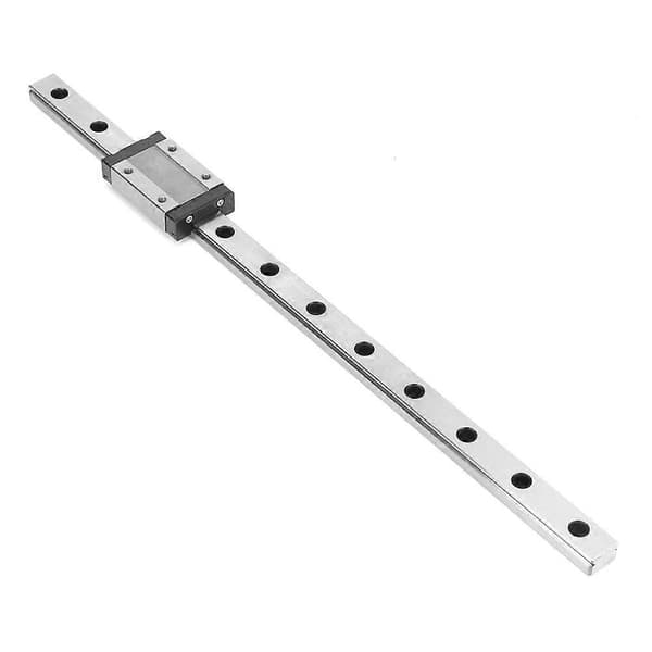 MGN12H Black Miniature Linear Rail Guide 12mm Width Sliding Block (300mm)
