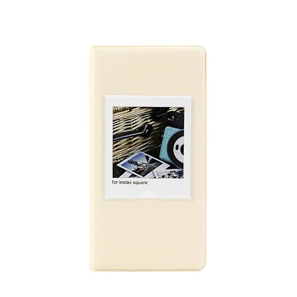 80 taskun retro PU -valokuva-albumi sopii Instax Square -filmille Fujifilm SQ1 SQ6 SQ20 SQ10 SP3 -kameratarvikkeille 64 pockets biege