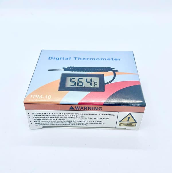 5st Digital LCD Termometer Temperatur Digital LCD Kylskåpstermometer Vattentemperatur med Sond