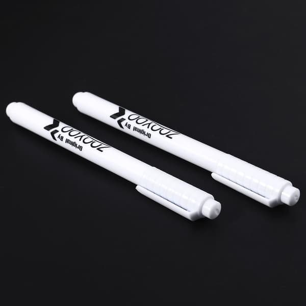 2-pack Liquid Chalk Pen for Glass Windows, Whiteboards, and Blackboards, White