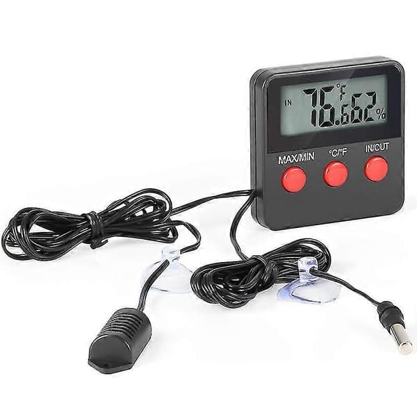 Digital indendørs hygrometer temperaturmåler termometer, -50 ~ 70 C 10% ~ 95% Rh