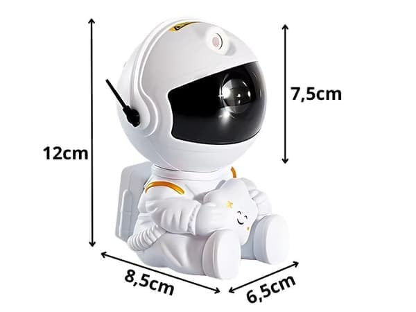 Astronaut Star Projector, Galaxy Night Light with Remote Control, LED Nebula Lamp for Kids Room
