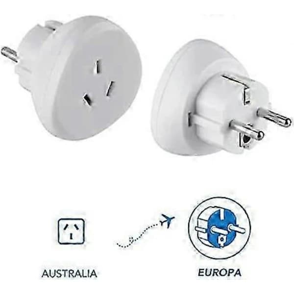 70060 Rejseadapter Australien/Kina til Frankrig/Europa, Hvid