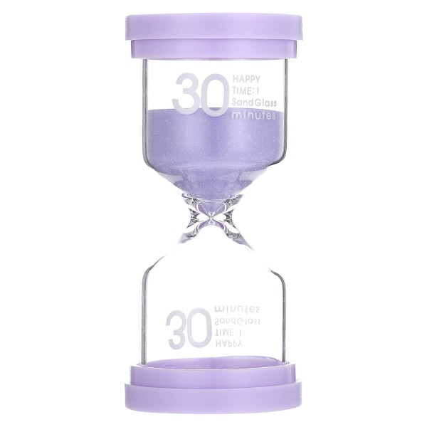 Husholdnings Sandtimer Dekorativ Timeglass Timer Multifunksjon Timeglass Gavetilbehør Lilla 9,8X4,5 Purple 9.8X4.5X4.5CM