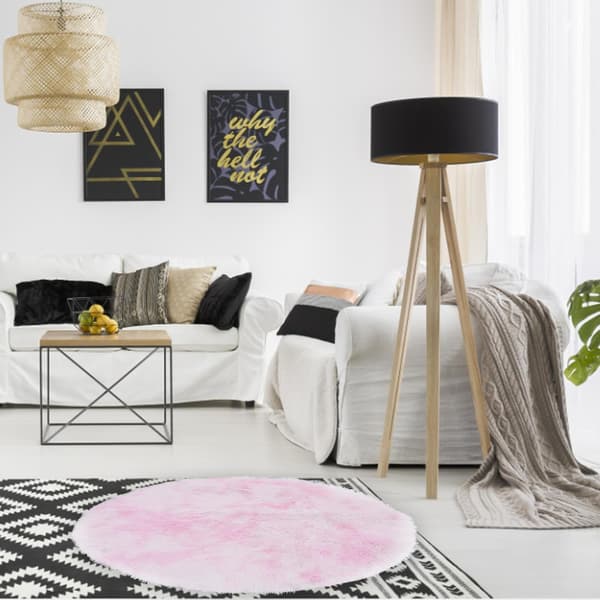 Tie Dye Gulvmatte Glatt Gulvteppe med Plysj Polyestermateriale og Dekorativ Funksjon