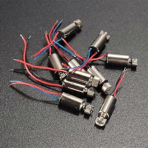 10 stk Mini Mobiltelefon Vibrationsmotor Vibrator 4x8mm DC 1.5-3V RC Legetøj