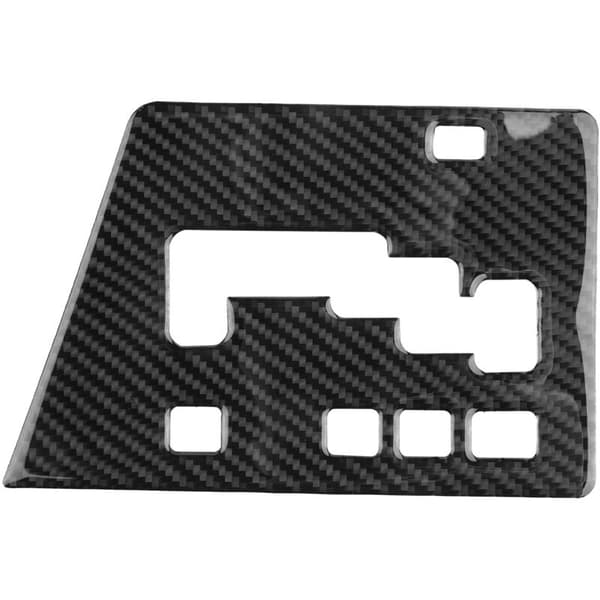 Til Dodge Challenger 2008-2014 Biltilbehør Kulfiber Gearskiftepanel Mærkat, Sort