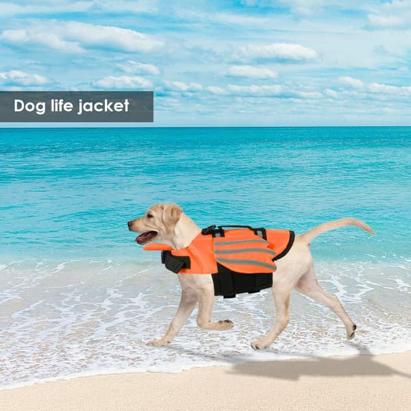 Hundeflydevest, kæledyrsflydevest med vinger, hundeflydevest, flydevest til badesikkerhed ved pool, strand, sejlads (L)
