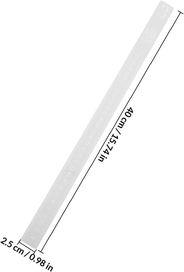 2pcs Dough Leveling Ruler Dough Thickness Measuring Rulers Acrylic Non-Rolling Snack Baking