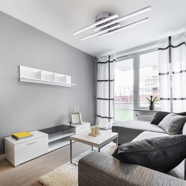 Taklampe, LED Taklampe Moderne Lampe Stue Dekorativ Buet Design Soverom Belysning Taklampe
