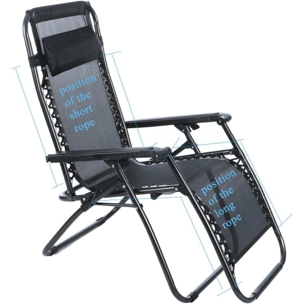 Ammattimaiset vaihtojohdot Zero Gravity -tuoliin (6 johtoa), Zero Gravity lepotuolien korjaustyökalu lepotuoliin (musta)