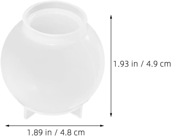 45 mm rund krystalkugle i ét stykke silikoneform til DIY epoxyharpiksstøbning, kugleform