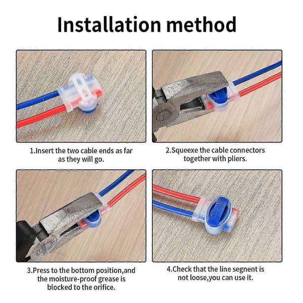 20-pack Premium Cable Connectors Cable Terminals Boundary Wire Connectors Robotic Lawn Mower Vehicle Waterproof
