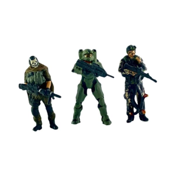 3 Stykker 1:64 Miniaturfigur Miniatur Spillefigur Malet