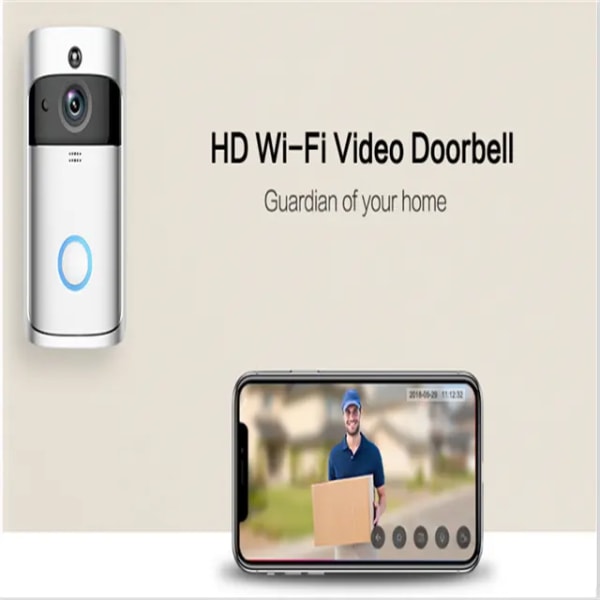 Video Doorbell 3 – forbedret wifi, forbedret bevegelsesdeteksjon, enkel installasjon av ringeklokke hvit 1 STK