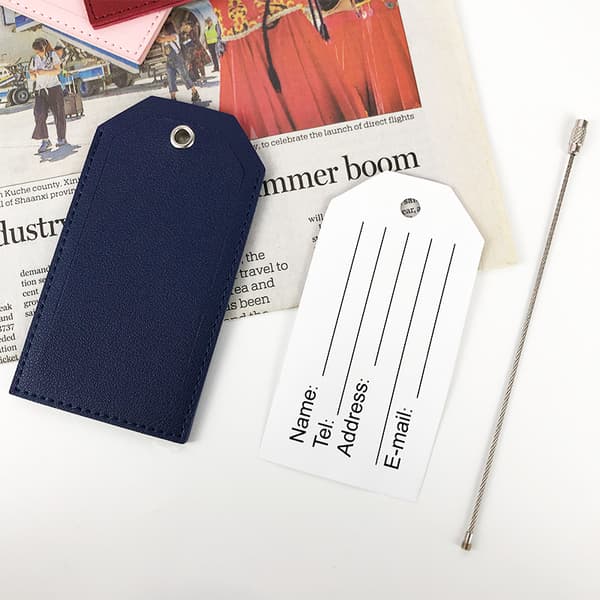 6,5*11,5 cm, (Rosa), 2-pak TravelMore Polyuretan Kuffertmærker -
