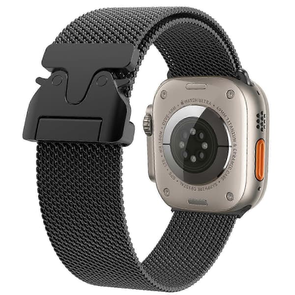 Erstatningsrem i milanesisk mesh af rustfrit stål til Apple Watch Series 10 46mm