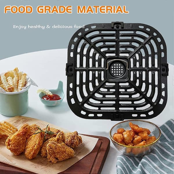 Erstatningsgrillpanne for Airfryer til Instant Vortex Plus 6QT, Grillplate med gummiføtter
