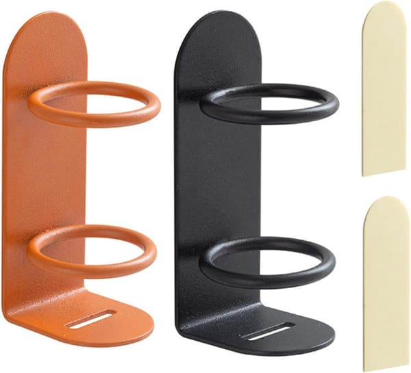 (Sort+Orange) 2 stk. Elektrisk Tandbørsteholder, Tandbørsteholder