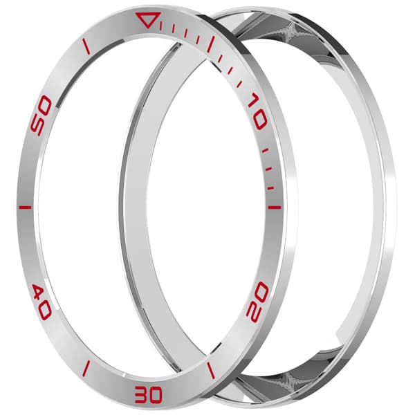 Garmin Tactix 8 47mm Bezel: Sølv-rød tidssoneutgave