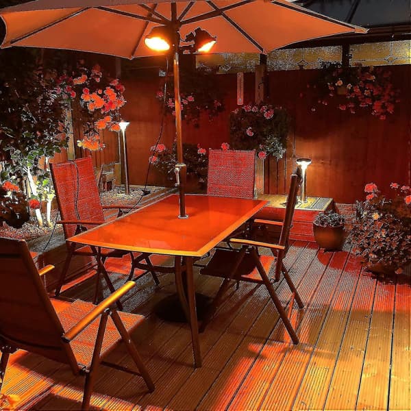 500 Watt Ruby Kompatibel med Heatmaster R7 Halogen Varme Lampe til Havevarmere - 4-pak - På lager