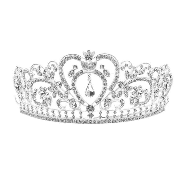 Kristall bryllup hårkrone tiara