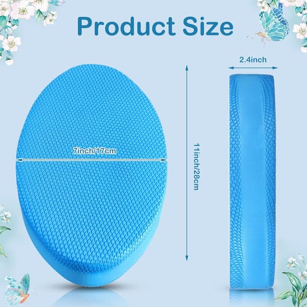 Oval Foam Balance Board, Stable Exercise Plate, Portable Gymnastics Training Board, Non-Slip Balance Training Board
