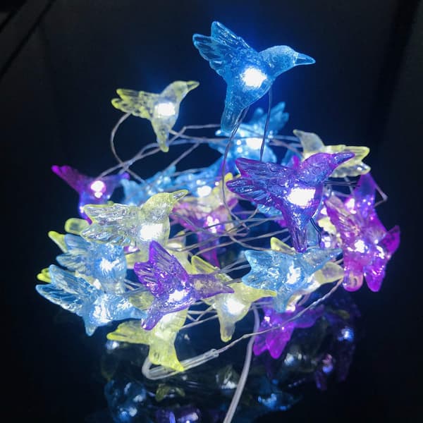 1 m 20 LED Kolibri -valoketju, vedenpitävä, USB-virta