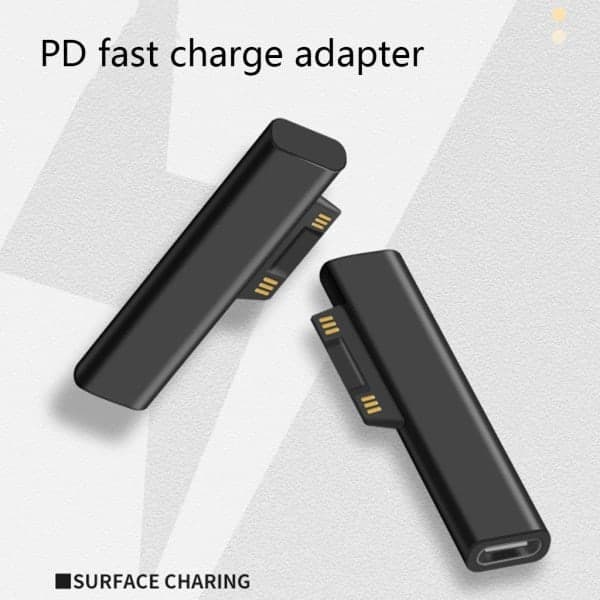 Type C PD Hurtig Opladningsstik Konverter til USB C Hun Adapter Surface Book