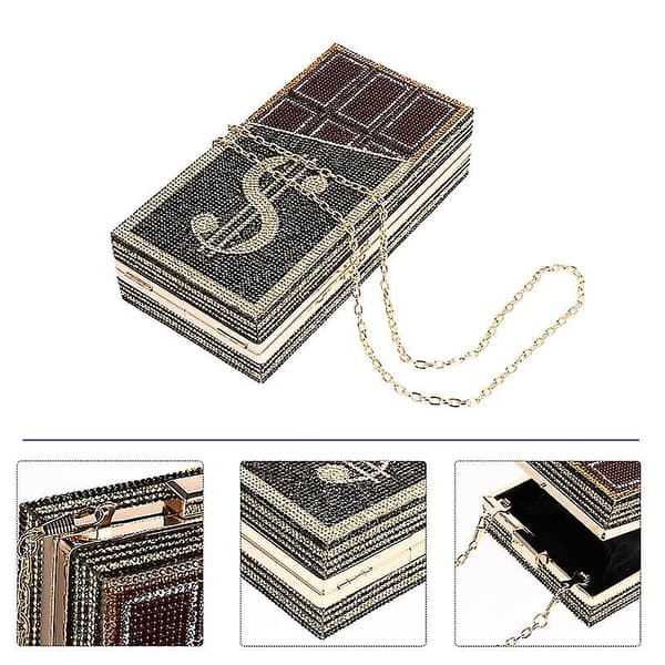 1 stk. Strass Clutch Taske