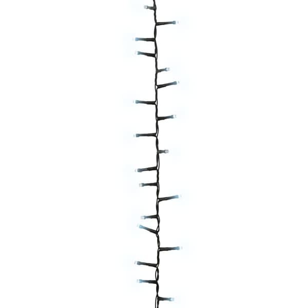 vidaXL Compact Light String with 400 LED Cold White 13 m PV 440 Cold white and dark green 440 Cold white and dark green
