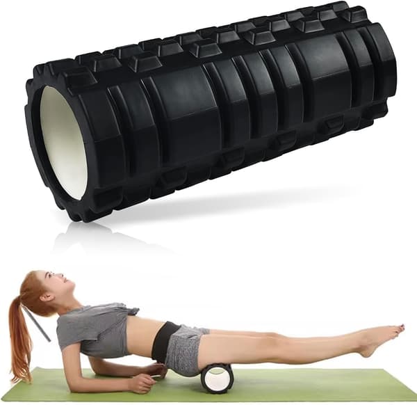 Grid Foam Massage Roller, Muskelmassage Roller, Sportmassage Roller, för Djup Muskelmassage