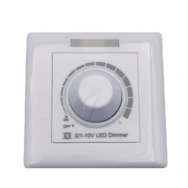 0-10V LED Dimmer with Rotary Switch, Replacement, Adjustable Brightness
