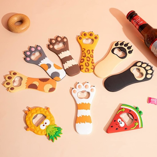 Söt Katt Kattklo Kreativ Kylskåpsmagneter