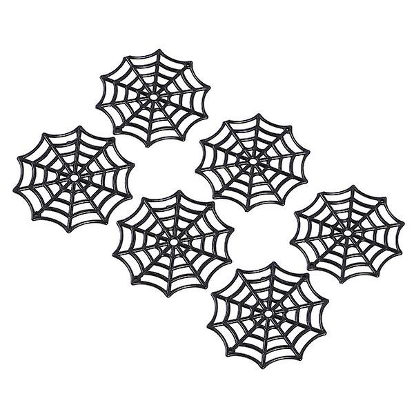 250 kpl Muovi Hämähäkinverkko Halloween Hämähäkinverkko Lomapäivän Tarvikkeet Halloween-koristeluun (musta)150 150 pcs 5*5cm