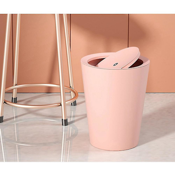 Skaklock Sopbehållare Hushåll Enkel Badrum Stor Vardagsrum (rosa)