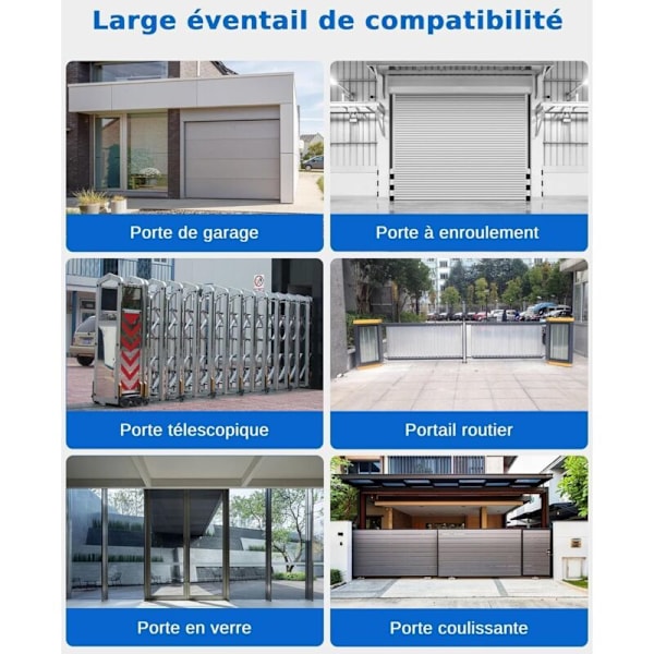 2PCS Gate Remote Control, Garage Door Remote Control, 2-piece BFT MITTO2-Mitto2 M 2-channel 433 MHz Rolling Code Remote Control for Automation (FMY)