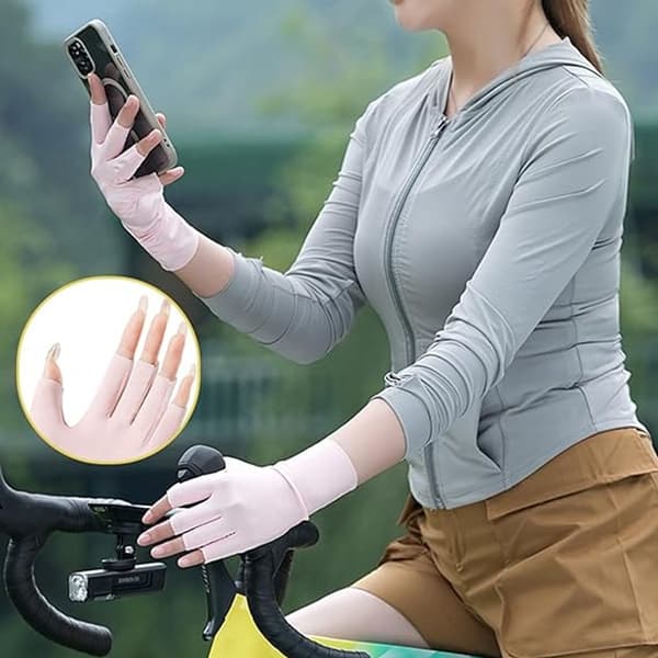 Par - Handsker - Halv - Fingerhandsker - UV-beskyttende halvfingerhandsker til kvinder
