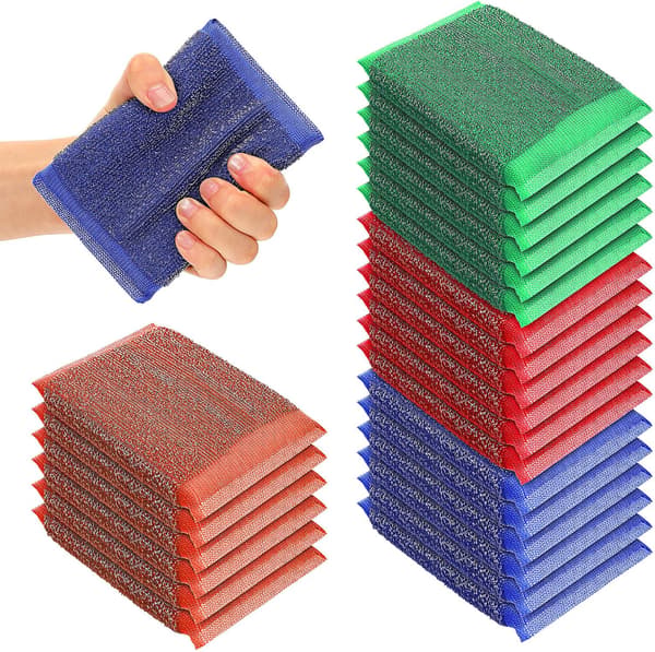 24-pack stålskursvampar, metall för färg