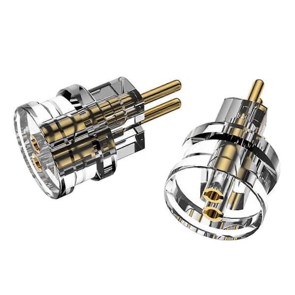 New Pair Headphone Jack Adapter MMCX 2Pin 0.78 Flat to 2Pin 0.78 Grooved