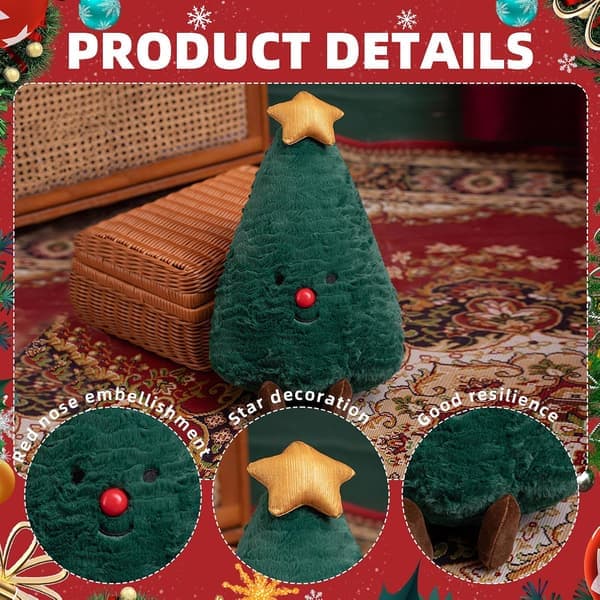 Julkudde Dockleksaker Inomhusdekoration Julgran Midjekudde Julklapp Soffa Pepparkaksgubbe Bekväm Kudde