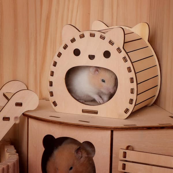 Hamster trehus gjemmested, hamster trehus, hamster trehus, lite tre hamsterhus, tre hamsterhus gjemmested